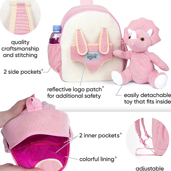 Naturally KIDS Medium Dinosaur Backpack - Picture 3 of 4